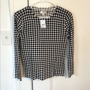 NWT J.Crew Teddie Houndstooth Sweater